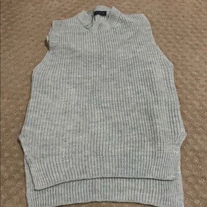 knot high low sweater